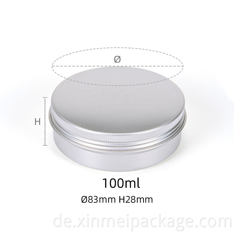 aluminium cream jar